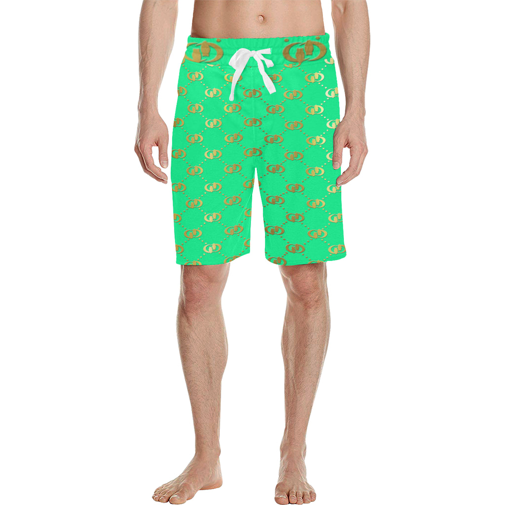 EXCELLENCE TRQGLD Men's All Over Print Casual Shorts (Model L23)