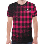DUSTY PLAID All Over Print T-Shirt