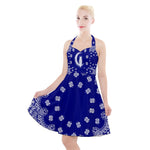 BANDANA Cs'UP Halter Party Swing Dress