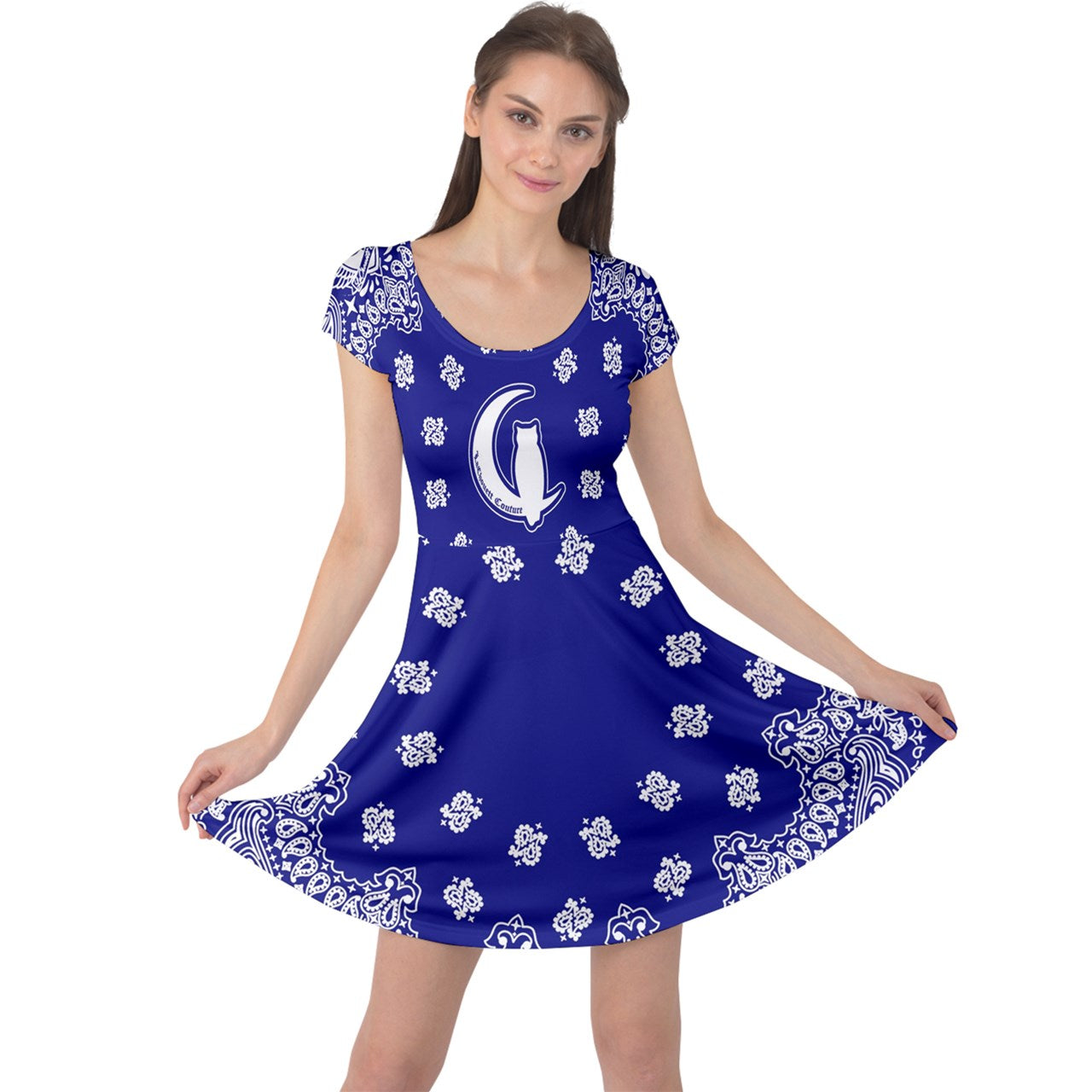 Bandana Cs'up Cap Sleeve Dress
