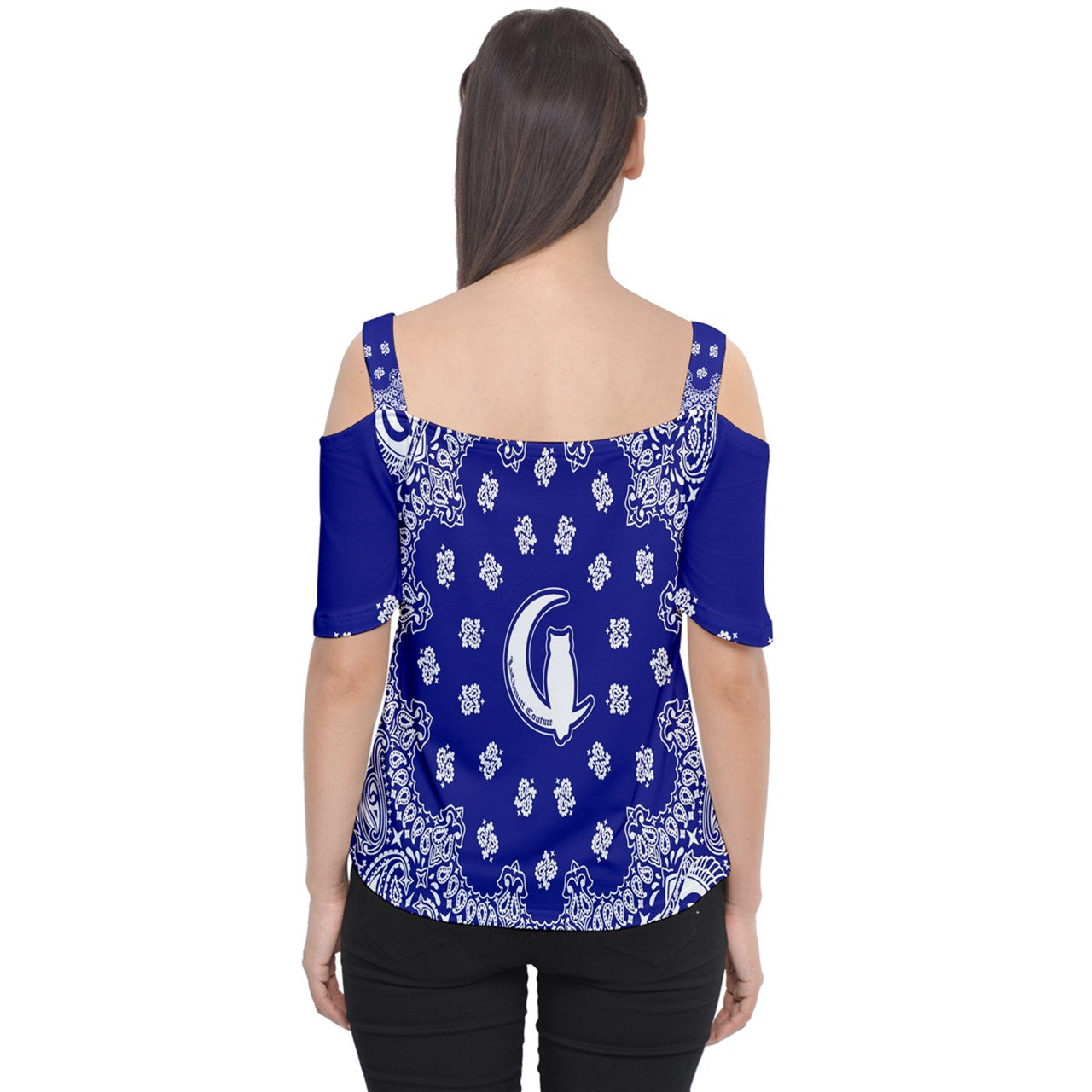 Bandana Cs'up Cutout Shoulder Tee