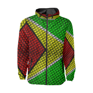 GUYANA FLAG All Over Print Windbreaker for Unisex