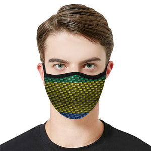 GABON FLAG Mouth Mask in One Piece (2 Filters Included)
