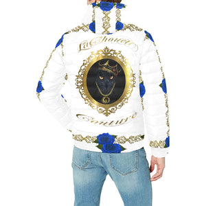 BLUE ROSES OWL Men's Padded Hooded Jacket