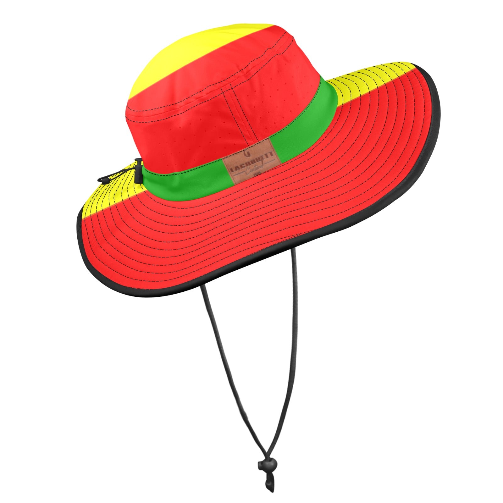 GUINEE FLAG Wide Brim Bucket Hat