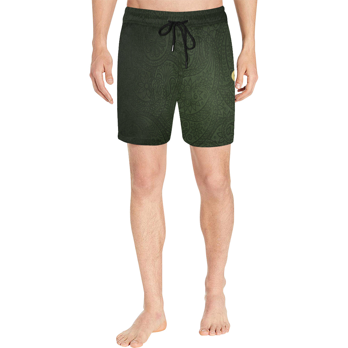 LUXURY KAKI GANG Men's Mid-Length Swim Shorts (Model L39)
