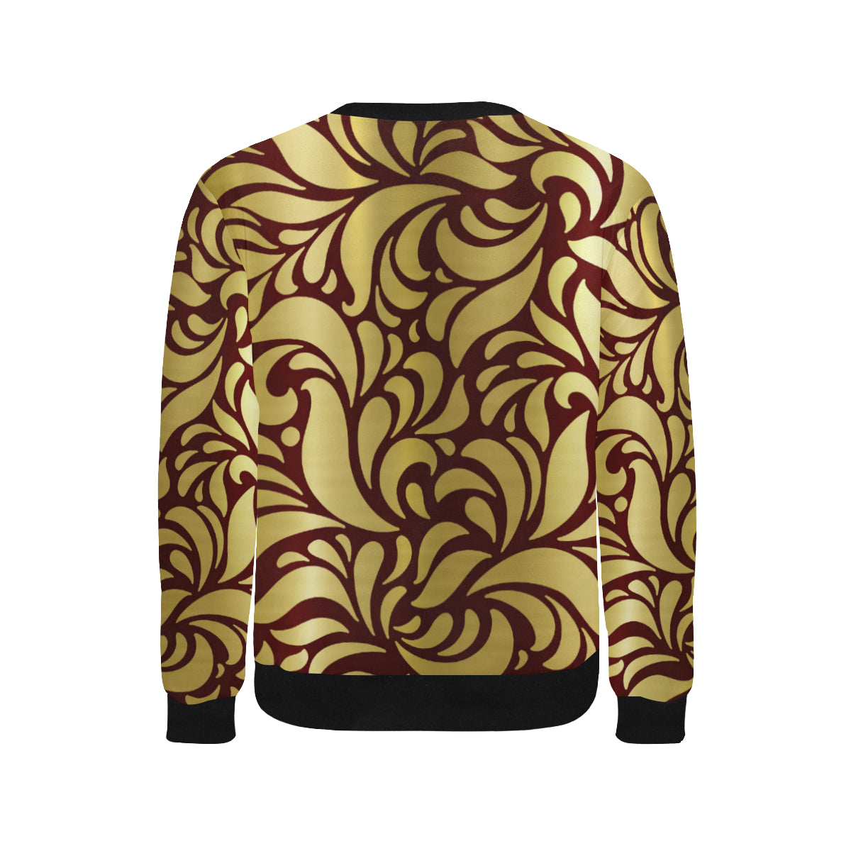GORGIOUS BRDX LEAF Men's Rib Cuff Crew Neck Sweatshirt