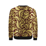 GORGIOUS BRDX LEAF Men's Rib Cuff Crew Neck Sweatshirt