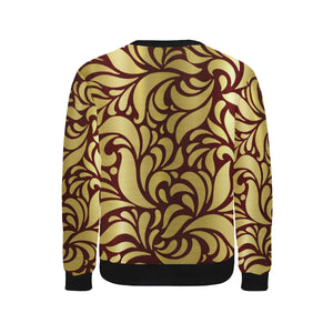 GORGIOUS BRDX LEAF Men's Rib Cuff Crew Neck Sweatshirt