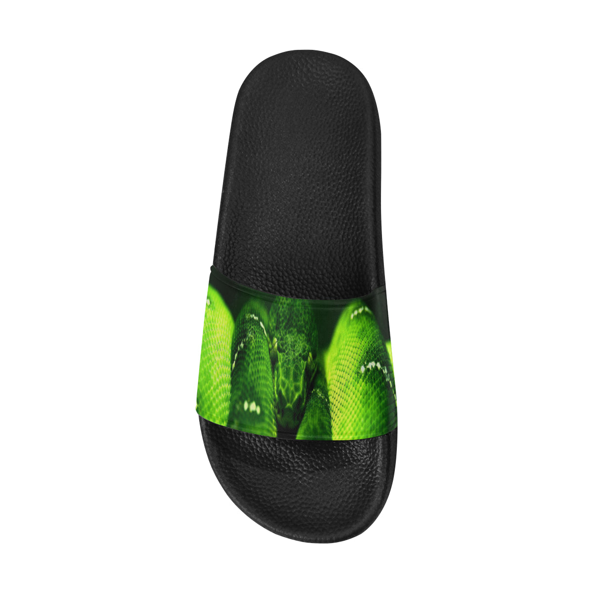 GREEN SNAKE Men's Slide Sandals (Model 057)