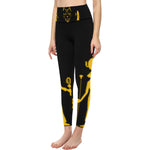 BASTET PROTECTION BLK  High-Waisted Leggings