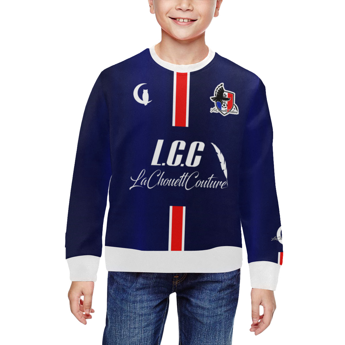 FC PANAME All Over Print Crewneck Sweatshirt for Kids (Model H29)