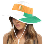 COTE DIVOIRE FLAG Wide Brim Bucket Hat