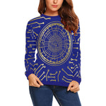 CRYPTO KMT All Over Print Crewneck Sweatshirt for Women