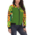 KENTE BUTAN Bomber Jacket for Women
