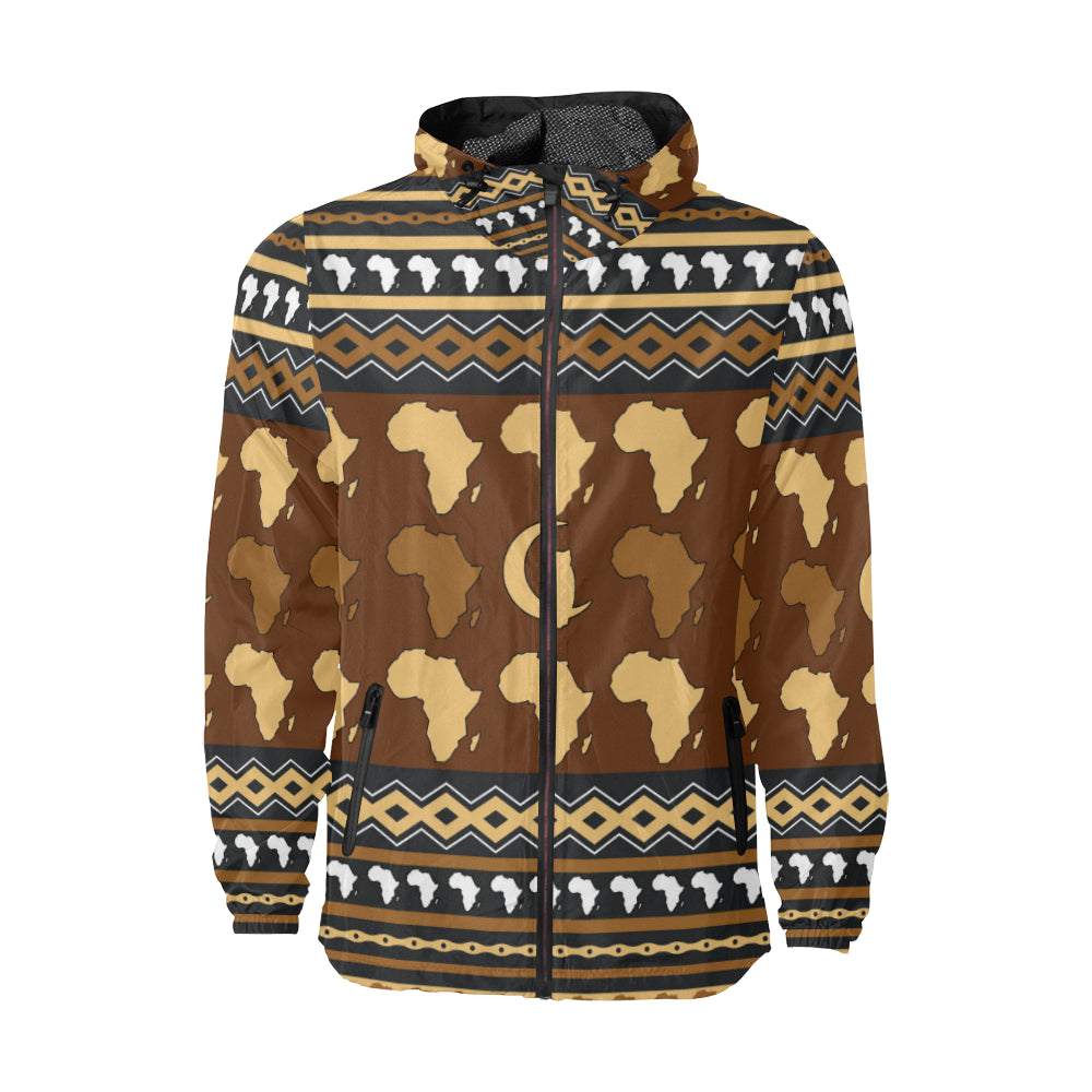 AFRIKA ORNEMENT All Over Print Windbreaker for Unisex
