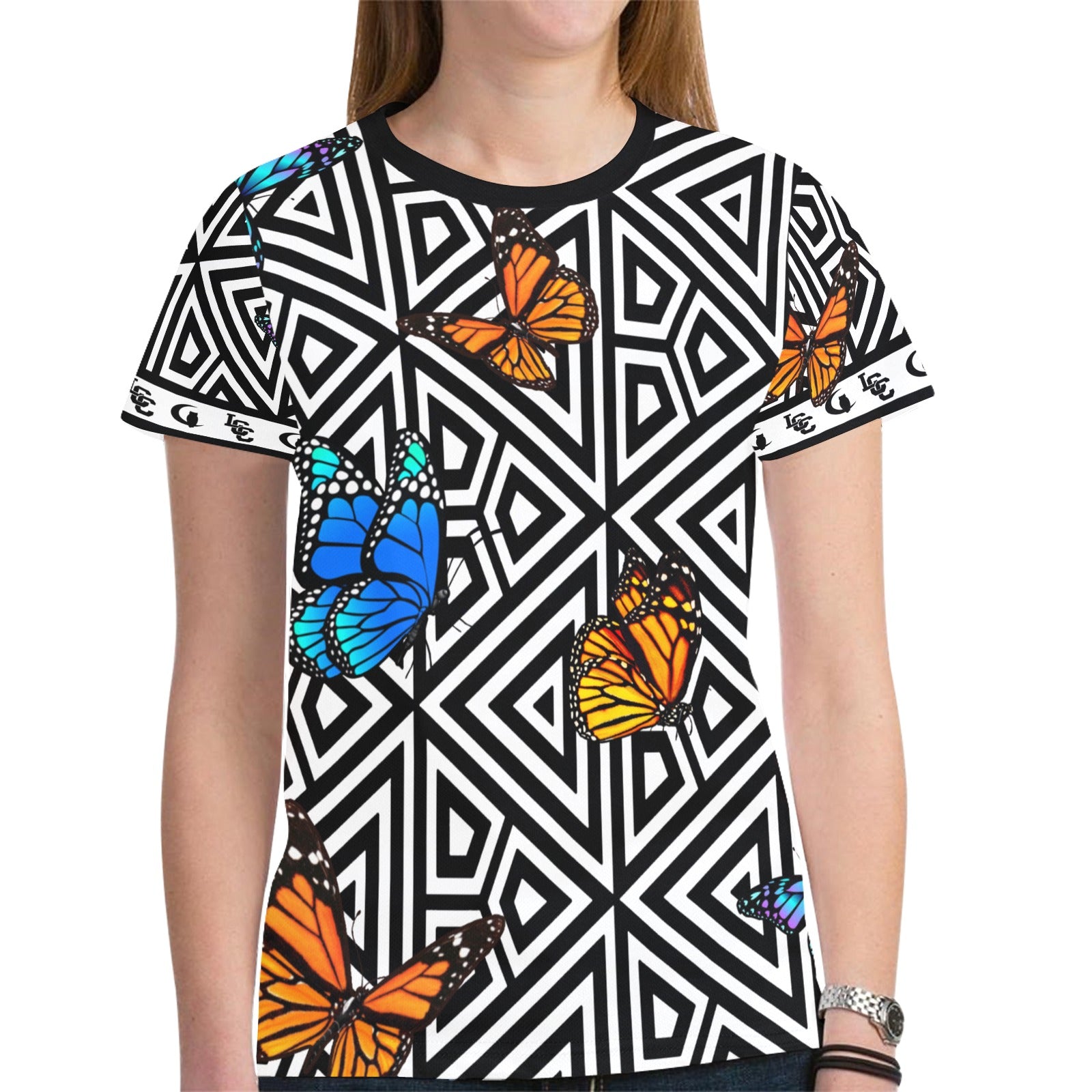 BUTTERFLY New All Over Print T-shirt for Women