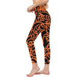 GORGEOUS ORANGE All Over Print High-Waisted Leggings