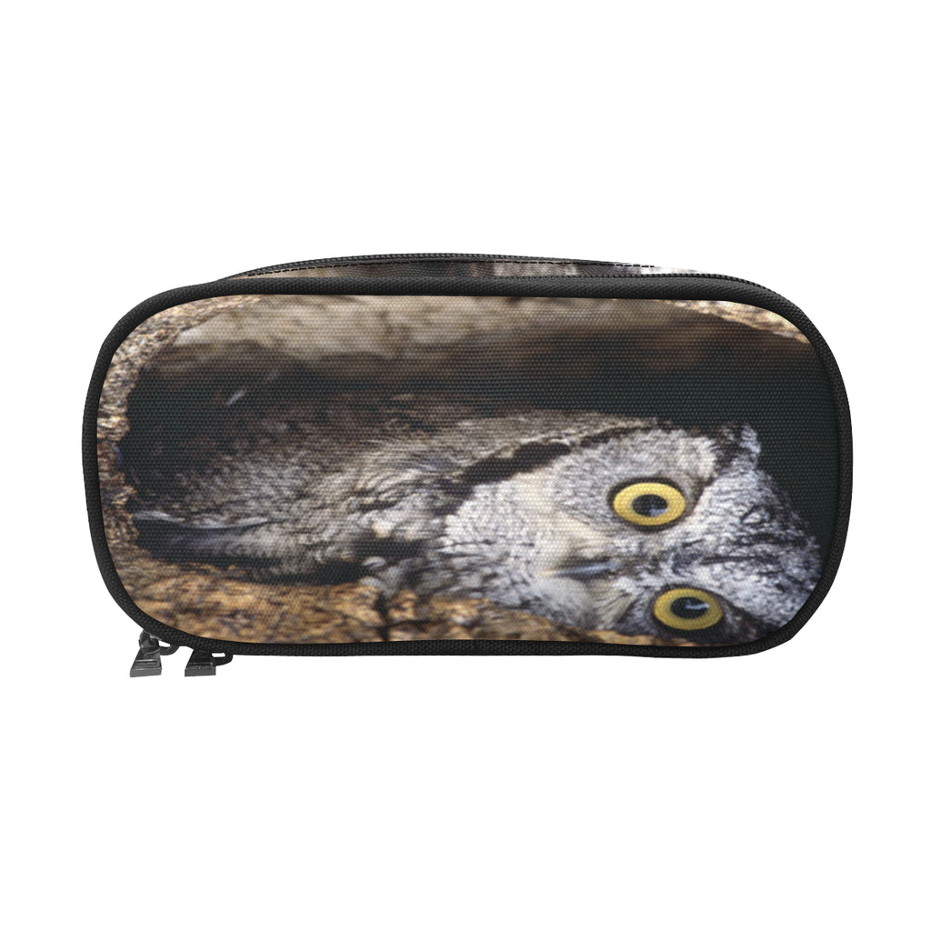 OWL IN HOLE Pencil Pouch/Large