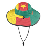 CAMEROUN FLAG Wide Brim Bucket Hat