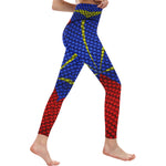 LA REUNION FLAG All Over Print High-Waisted Leggings (Model L36)