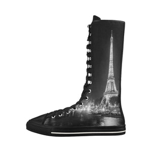 PARIS BY NIGHT Canvas Long Boots For Women Model 7013H