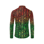 HIERO RASTA Men's All Over Print Casual Dress Shirt (Model T61)