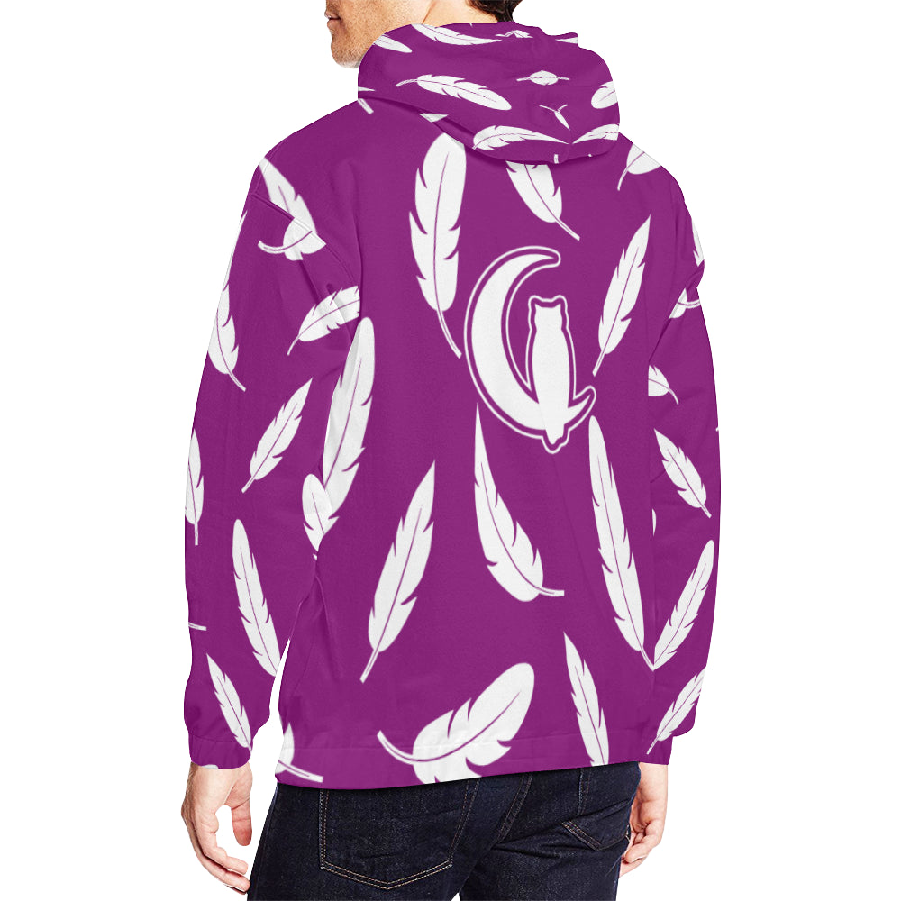 FEATHER GRAPE All Over Print Hoodie for Men