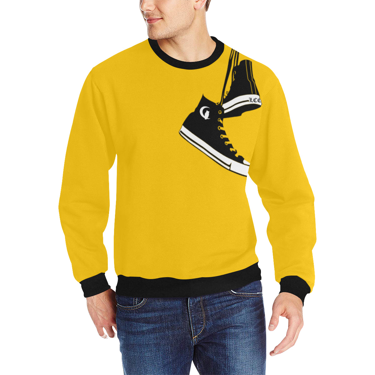 LCC CHUCC T Men's Rib Cuff Crew Neck Sweatshirt