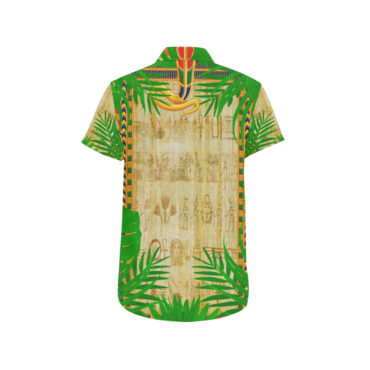 TROPICAL PAPYRUS Men's All Over Print Short Sleeve Shirt