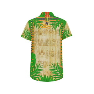 TROPICAL PAPYRUS Men's All Over Print Short Sleeve Shirt