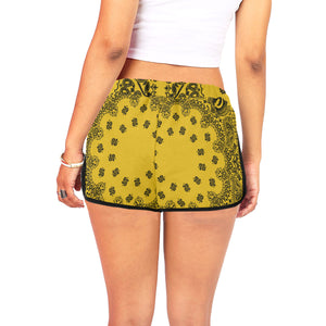 BANDANA LK Women's All Over Print Relaxed Shorts