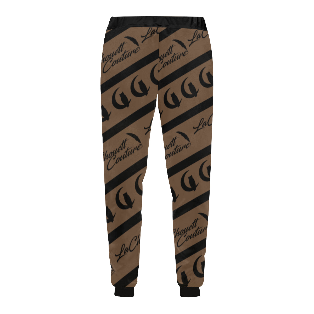 NICE ONE BROWN Men's All Over Print Sweatpants