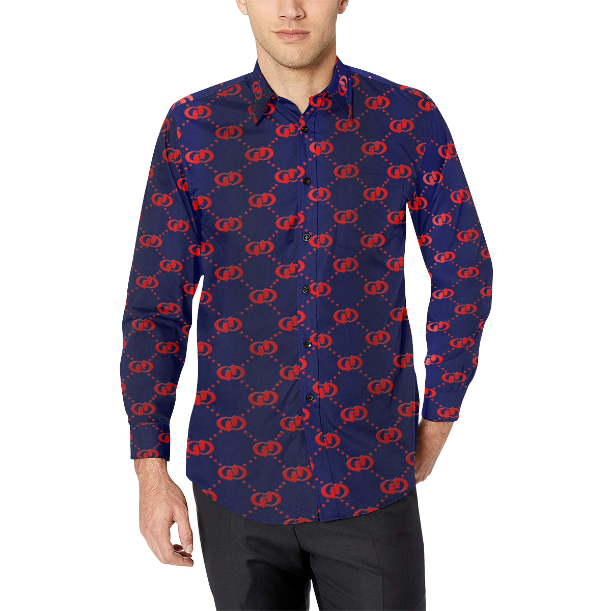 EXCELLENCE PRESTIGE Men's Casual Dress Shirt