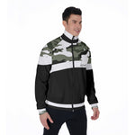 CAMOUFLAGE BLACC Stand Collar Jacket