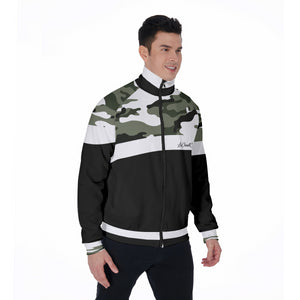 CAMOUFLAGE BLACC Stand Collar Jacket