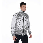 BANDANA WHT Stand Collar Jacket