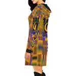 KENTE OG All Over Print Hoodie Mini Dress