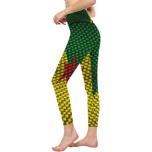 YANAZER  All Over Print High-Waisted Leggings