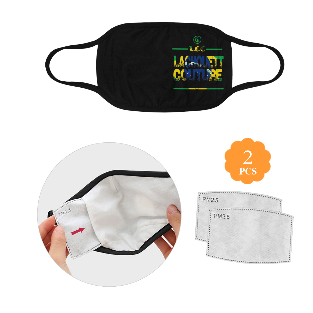 LCC BRASIL GRUNDGE Mouth Mask (2 Filters Included) (Non-medical Products)