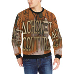 AUSAR Men's Rib Cuff Crew Neck Sweatshirt