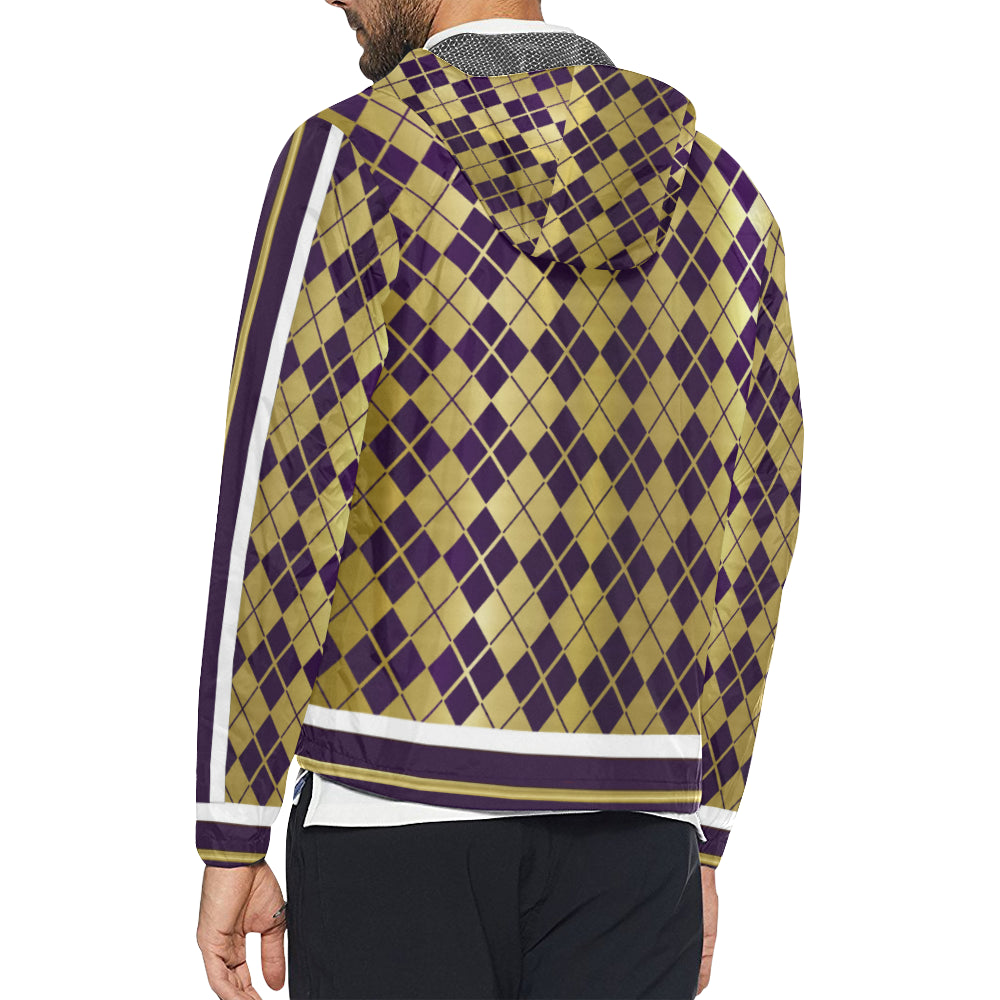 CROSSED GRAPE VECTOR Unisex All Over Print Windbreaker