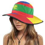 ETHIOPIA FLAG Wide Brim Bucket Hat