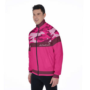 CAMOUFLAGE PINKISH Stand Collar Jacket