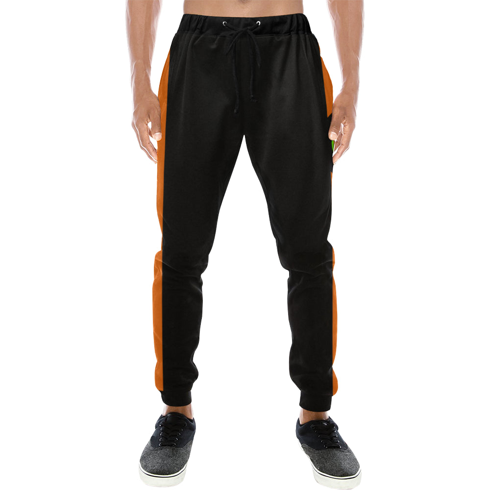 FRESH UP ORANGE Men's All Over Print Sweatpants (Model L11)
