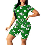 LCC WEEDY Women's Short Yoga Set