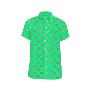 EXCELLENCE TRQGLD Men's All Over Print Short Sleeve Shirt