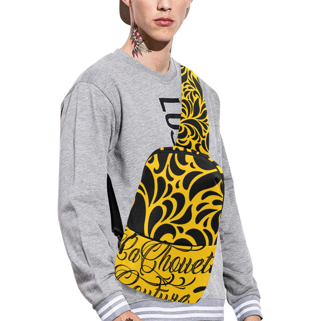 GORGIOUS LEAF YELLOW Chest Bag (Model 1678)