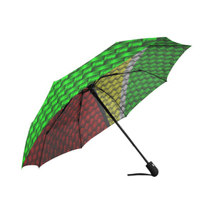 GUYANA FLAG Auto-Foldable Umbrella (Model U04)