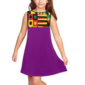 KENTE BUTAN Girls' Sleeveless Dress